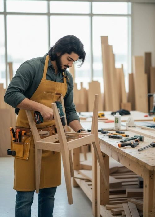 custom wooden chair making