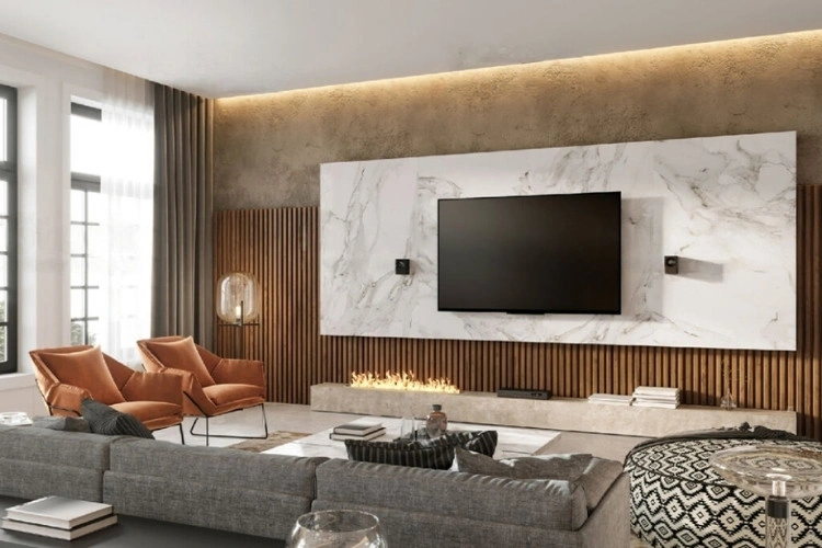 Built-in luxury TV unit Dubai