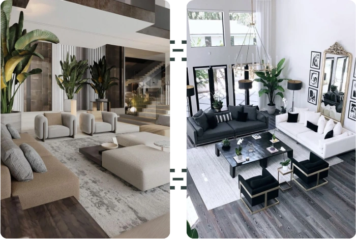 Classic Living Room Sofa Set