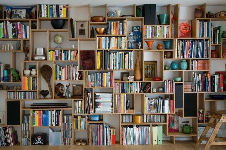 Custom bookshelf install