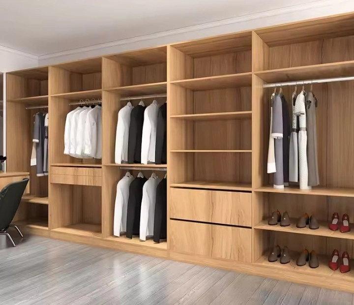 Wooden Custom Wardrobe with Shelving