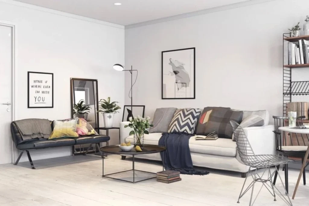 Custom leather sofa Dubai interiors