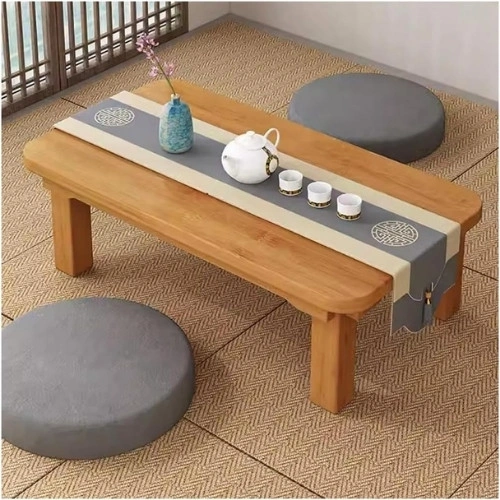 Minimal wooden tea table Dubai