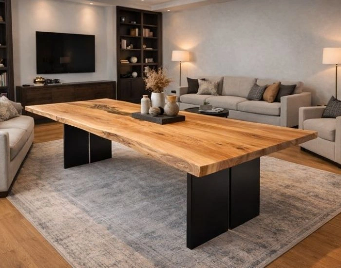 Luxury wooden center table Dubai
