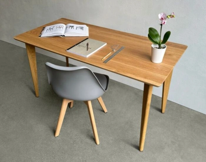 Minimal wooden study table Dubai