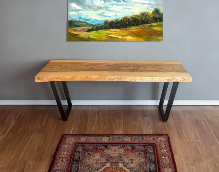 Minimal wooden console table Dubai