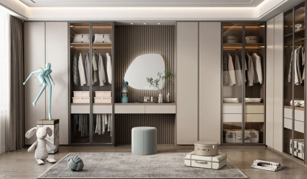 Modern Custom Wardrobe Installation"