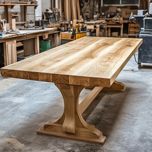 Solid wood custom table Dubai
