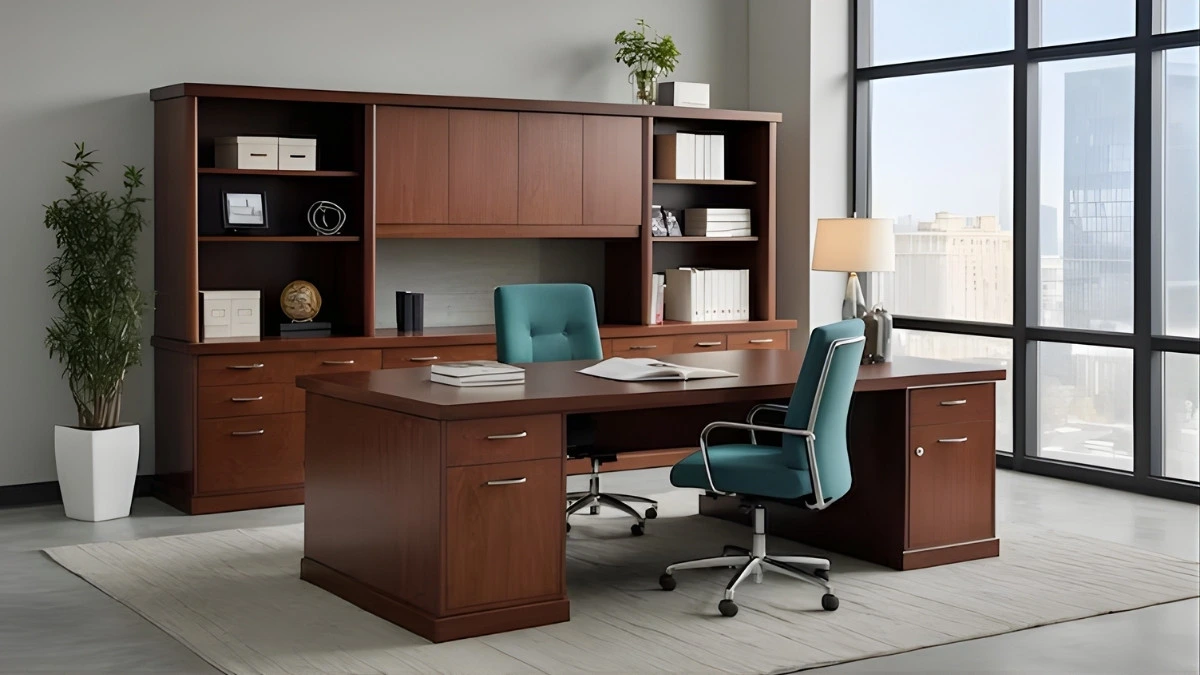 Elegant wooden office furniture Dubai