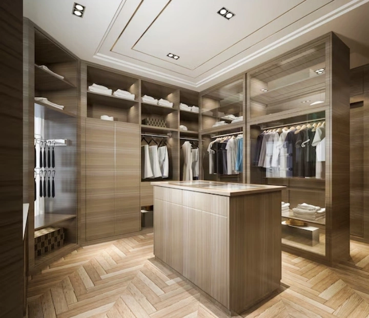 Spacious Custom Walk-in Wardrobe