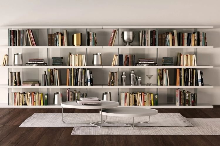 Modern bespoke bookshelf