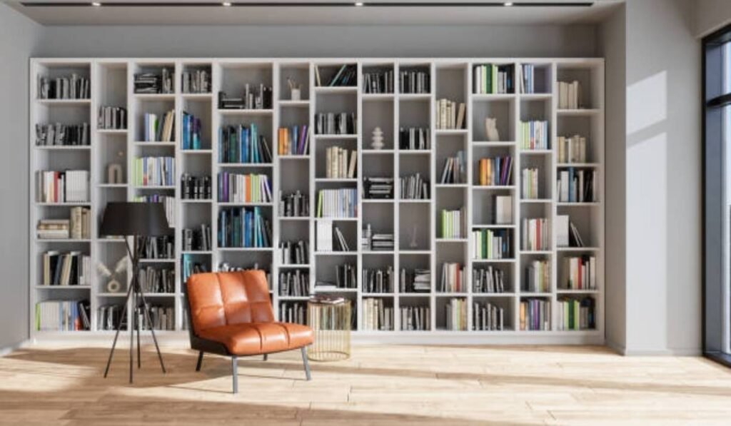 Modern bookshelves