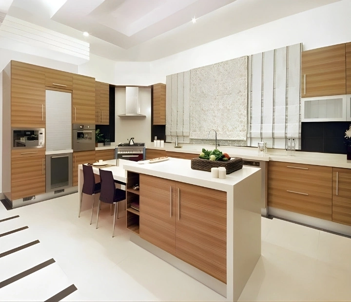 Elegant Kitchen with Wooden Cabinets