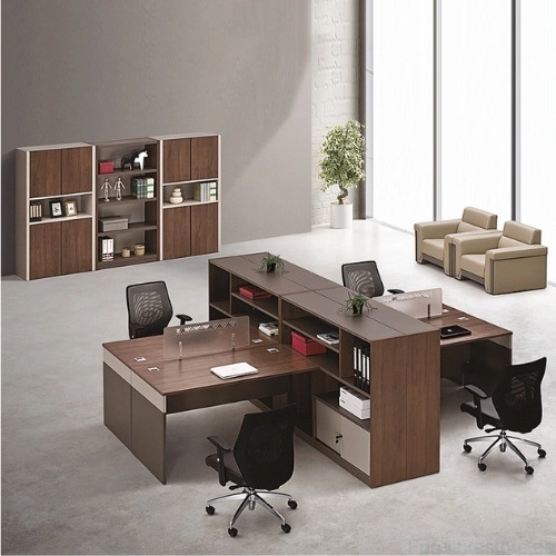 Elegant wooden office workstation Dubai
