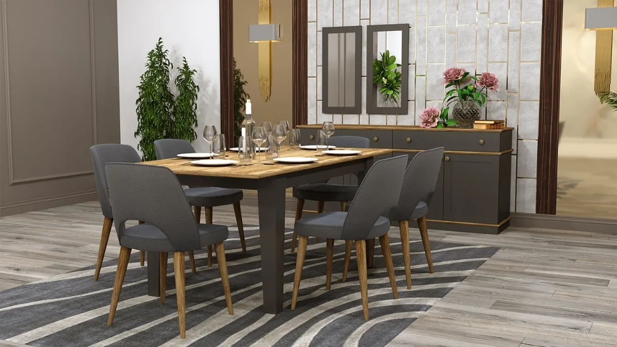 Elegant custom dining table Dubai