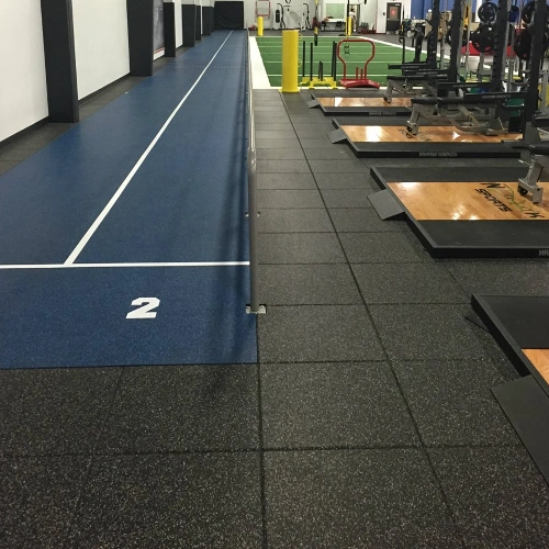 Comfortable rubber flooring