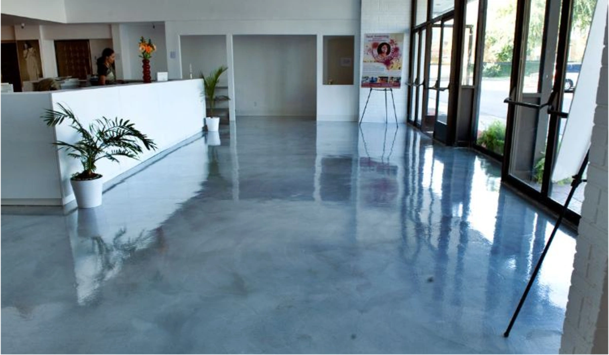 Professional epoxy flooring team