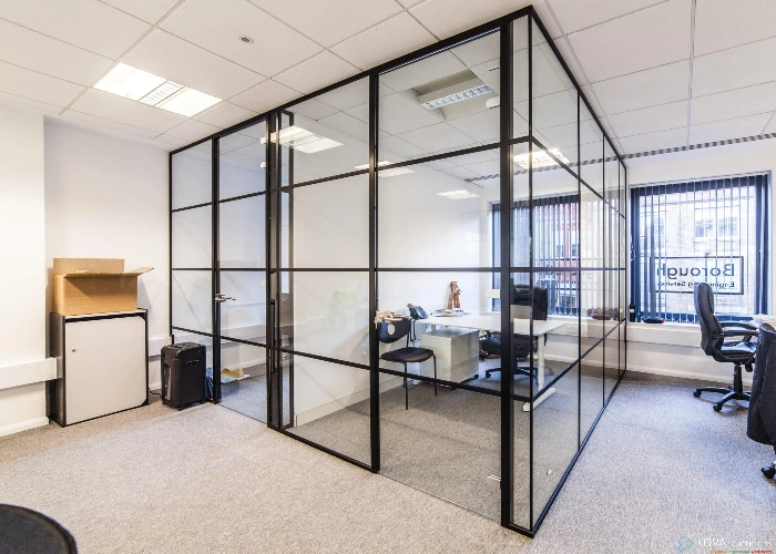 Glass wall office partition Dubai