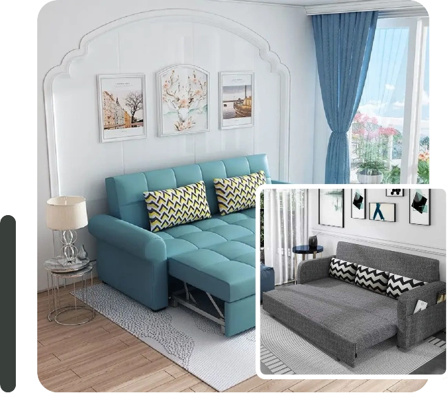 Custom sofa cum beds Dubai