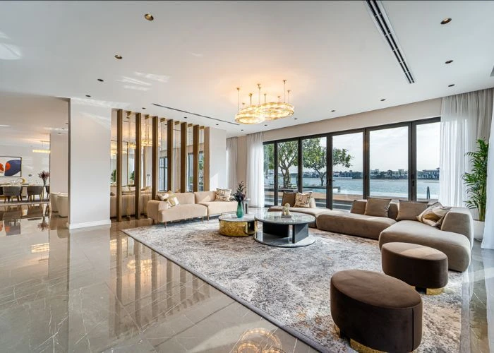 Completed living room renovation Dubai