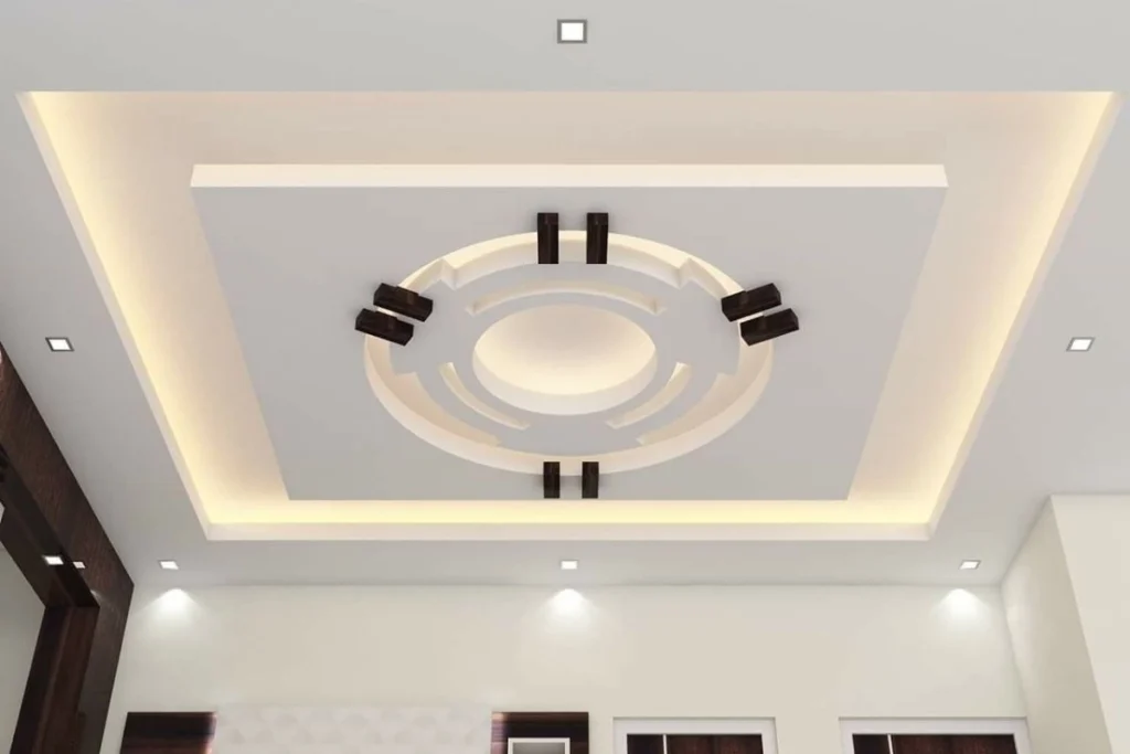 Elegant cove lighting false ceiling in Dubai