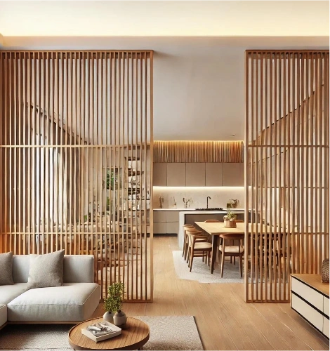 Stylish custom room divider