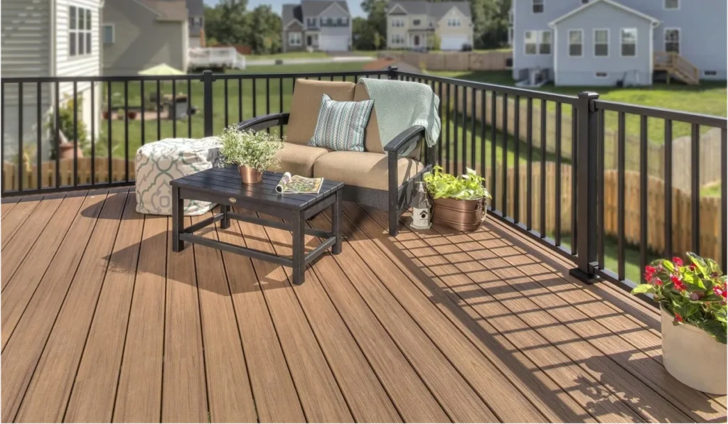 Modern WPC deck installation