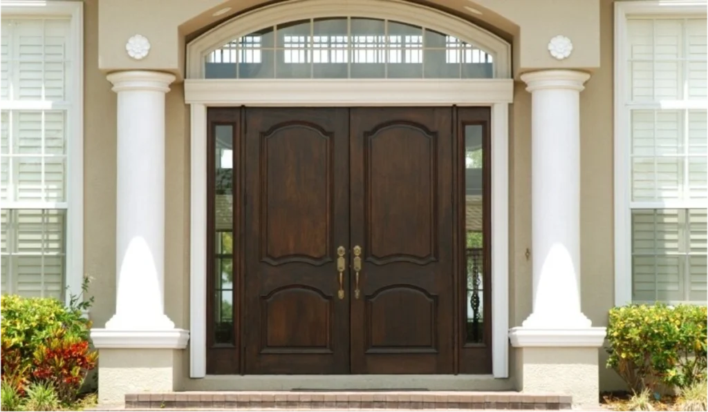 Custom glass office door
