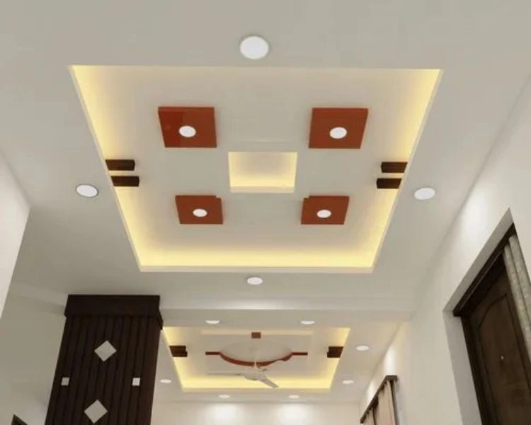 Professional team installing false ceiling in Dubai