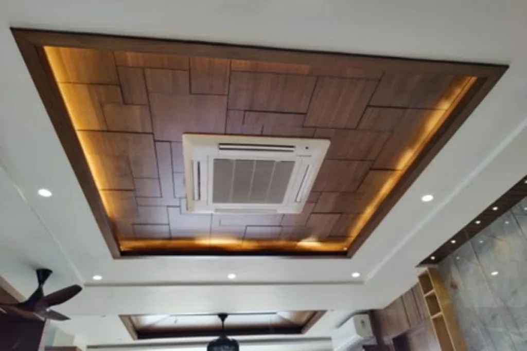 Slatted ceiling design Dubai