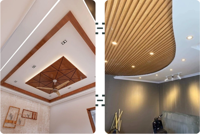 Modern stylish soffit ceiling for home upgrade