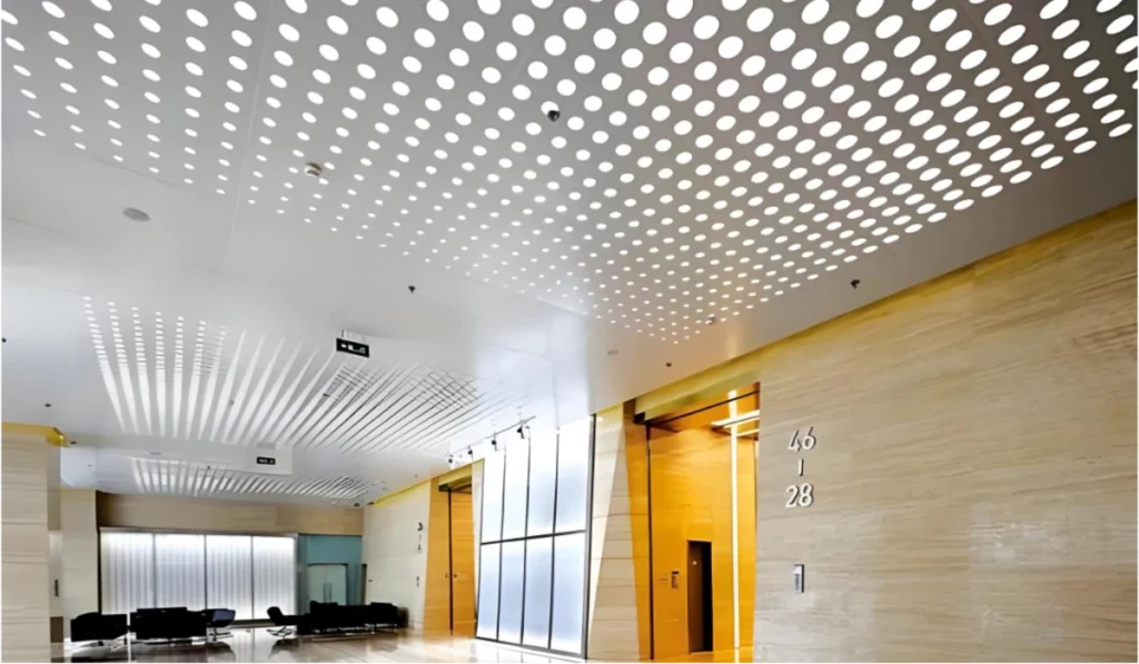 Acoustic perforated ceiling Dubai