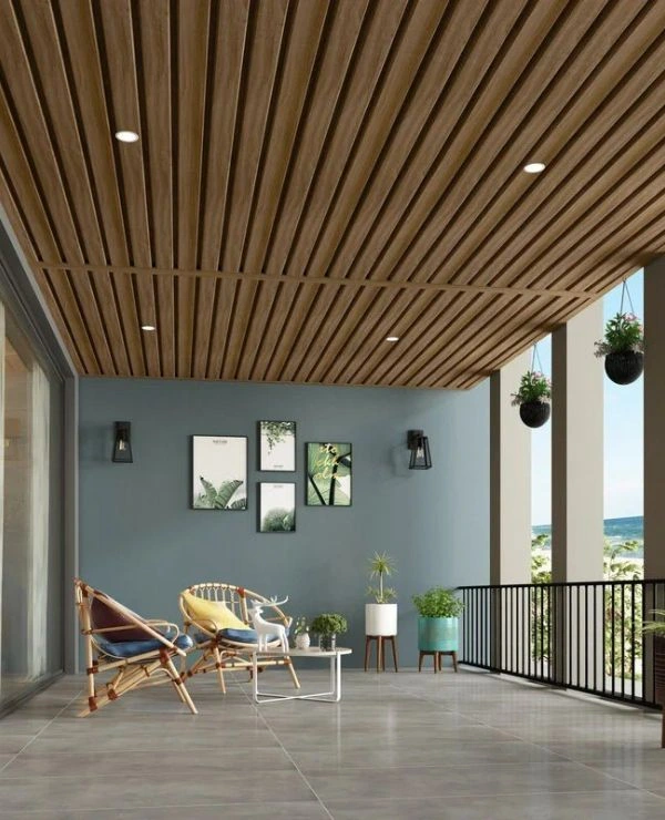 Bespoke Aluminum Baffle Ceiling Installation