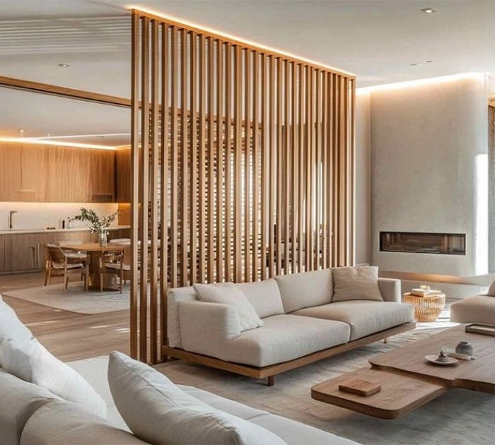 Modern wooden table for homes and cafes.