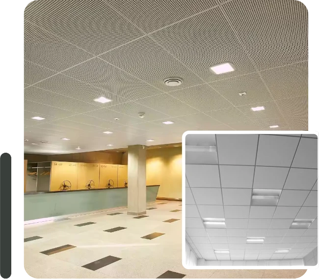 Premium Aluminum Ceiling Tiles in Dubai