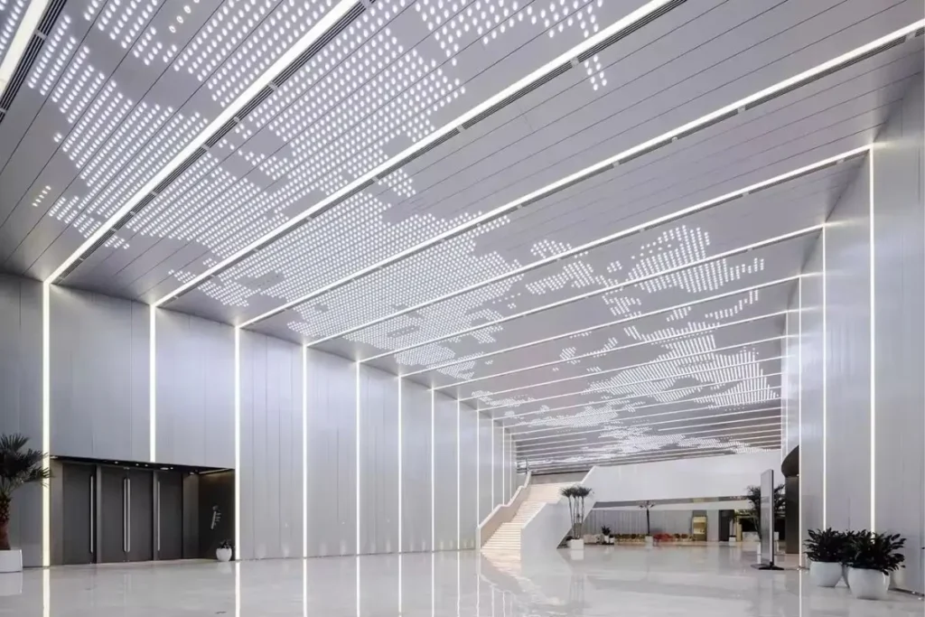Modern Linear Aluminium Baffle Ceiling System