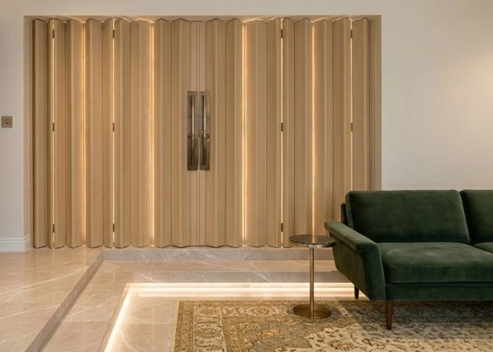 Smooth transition to outdoor balcony areas.